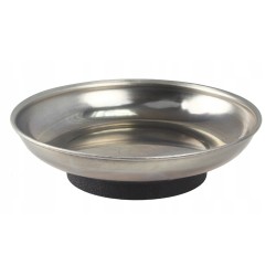 Ciotola magnetica da officina Ø150 mm in lamiera doppia pressata lucida